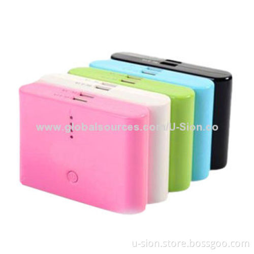Colorful Lovely Can be as Promotional Gift Power Banks with 2,000-8,000mAh Capacity
